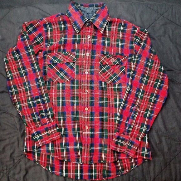 Vintage JC Penney Men's Shop Flannel Button Shirt - Picture 2 of 4